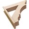 Ekena Millwork 7 1/2-in W x 32-in D x 32-in H Balboa Trad Rough Cedar Woodgrain TimberThane Outlooker, Primed Tan OUTUR075X32X32BOA04RCPR - alternate 4